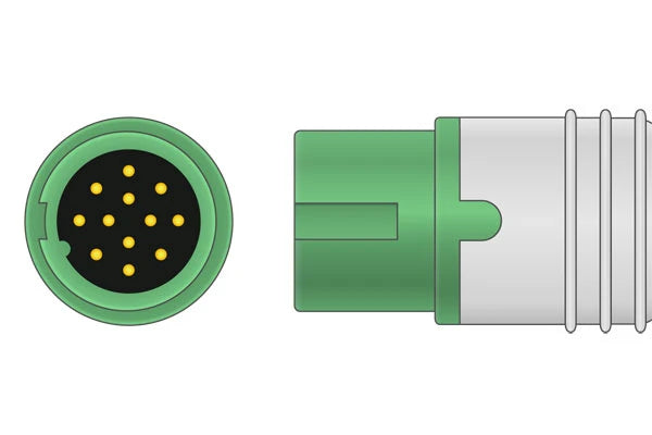 Biolight Compatible One Piece ECG Cable connector1
