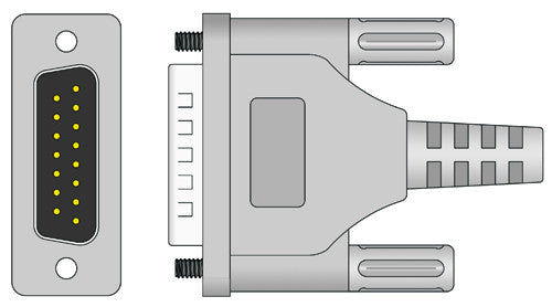 Cardiotech Compatible EKG Cable connector1