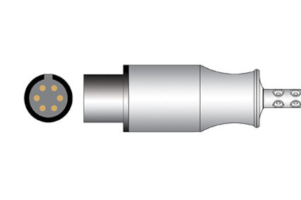 Colin omron bp88 bp306 Compatible ECG trunk Cable 5 Lead connector1