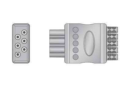 Colin Omron Compatible ECG Leadwire Set connector1