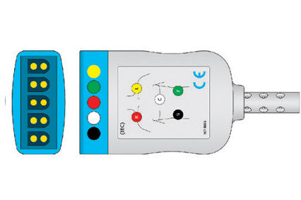 Datascope 0012 00 1265 01 Compatible ECG trunk Cable 3 Lead