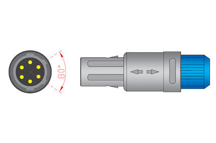 Datascope 0010 20 42595 Compatible SPO2 Extension Cable Extension Cable connector1