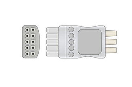 Datascope Mindray 0012 00 1503 01 Compatible ECG leadwire set connector1