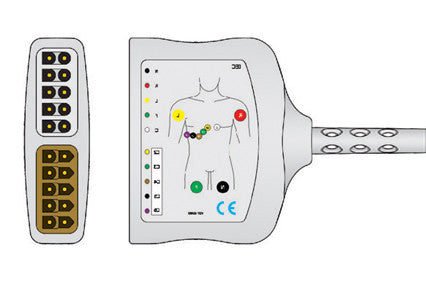 Datex Ohmeda 545300 545301 Compatible ECG trunk Cable 12 Lead