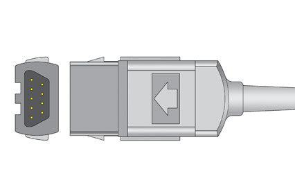 Datex Ohmeda oxyf4 mc Compatible SPO2 sensor connector1