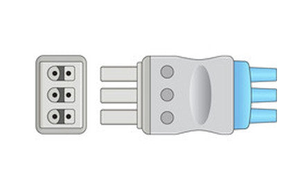 draeger Compatible ECG leadwire set connector1