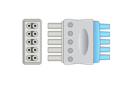 Siemens Compatible ECG leadwire set connector1