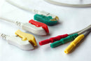mennen Compatible One Piece ECG Cable 2 3 Lead Pinch