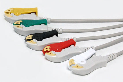 Nihon Kohden Compatible One-Piece ECG Cable with 11-Pin Connector