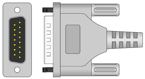 Esaote Compatible EKG Trunk Cable connector1