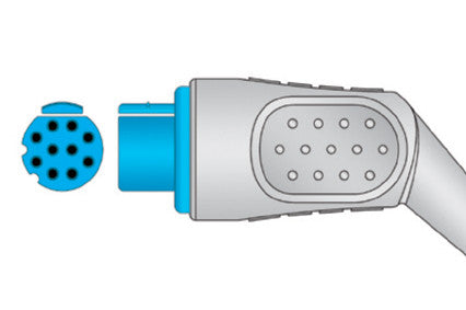 GE Datex Ohmeda Compatible One-Piece ECG Cable connector1