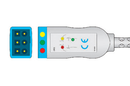 ge hellige Compatible ECG trunk Cable 3 Lead