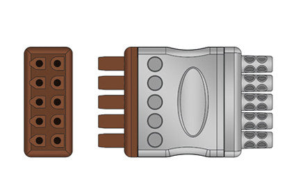 GE Marquette Compatible ECG Leadwire Set connector1