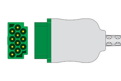 GE Marquette Compatible 6-Lead One-Piece ECG Cable connector1