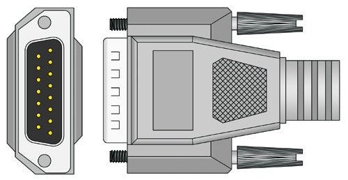 Mediana Compatible EKG Cable - with Screws connector1