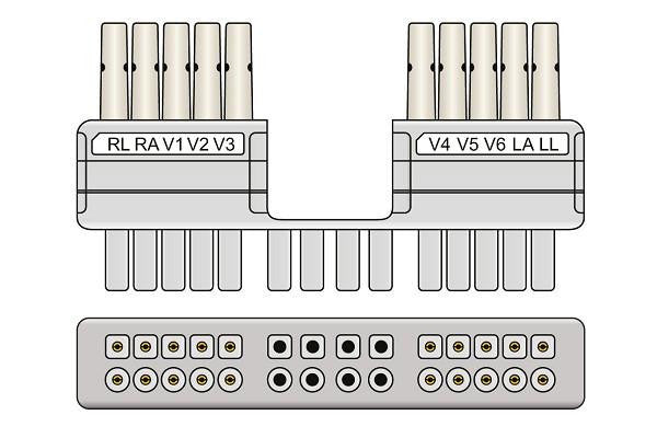 Mortara Compatible EKG Leadwire Set connector1