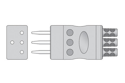 NEC Compatible ECG Leadwire Set for 47502 Monitors connector1