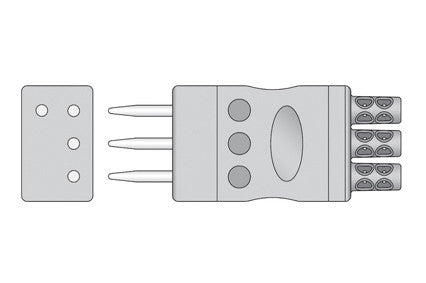 NEC Compatible ECG Leadwire Set for 47504 Monitors connector1