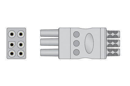 NEC Compatible ECG Leadwire Set for YCE205 Monitors connector1