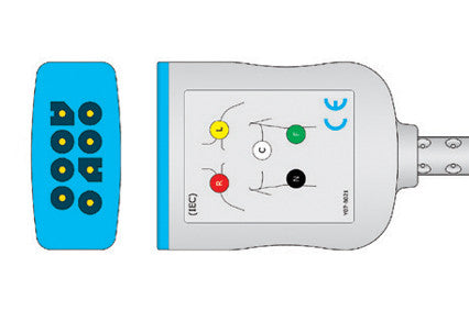 nihon kohden jc 906p Compatible ECG trunk Cable 3/6 Lead