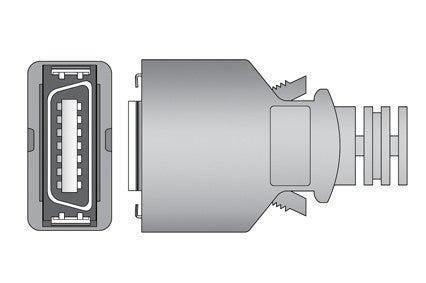 Nihon Kohden NK-OEM-10 Compatible SpO2 Extension Cable connector1