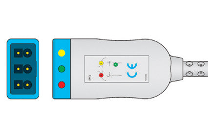 Philips m1510a m1520a Compatible ECG trunk Cable 3 Lead