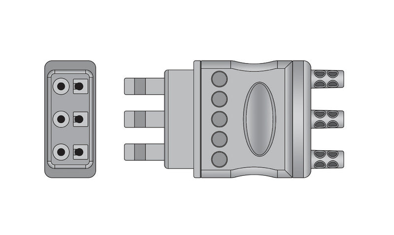 Philips 3 Lead ECG Connector connector1