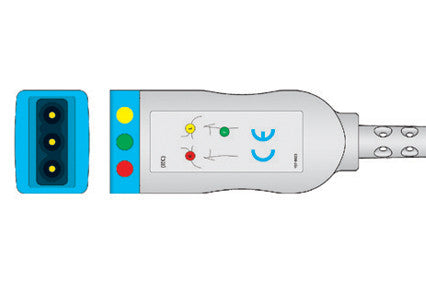 Philips m1668a m1669a Compatible ECG trunk Cable 3 Lead