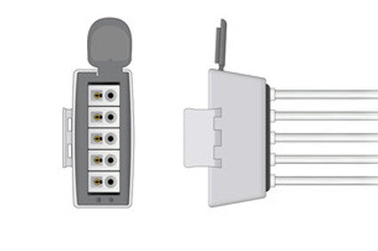 Philips M2601A Compatible Telemetry 5 Leadwire Set connector1