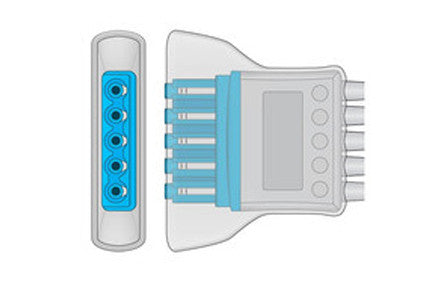 Philips M2601B Compatible Telemetry Leadwire Set connector1