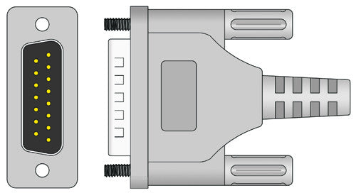 Welch Allyn Compatible EKG Trunk Cable connector1