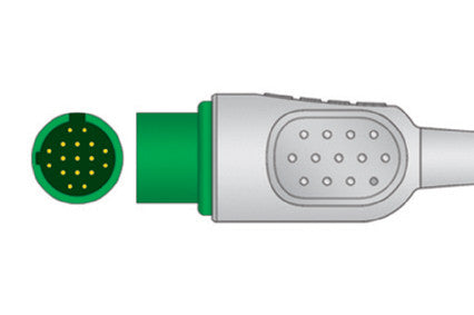 Spacelabs 700-0008-06 Compatible One-Piece ECG Cable connector1