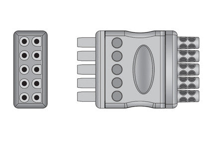 Spacelabs Compatible ECG Leadwire Set connector1