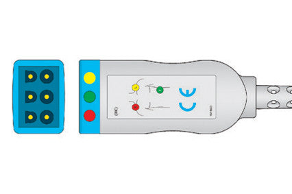 Spacelabs trulink Compatible ECG trunk Cable 3 Lead