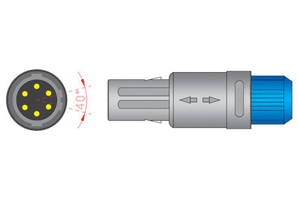 Datascope Mindray 0600 00 94 Compatible SPO2 Sensor connector1